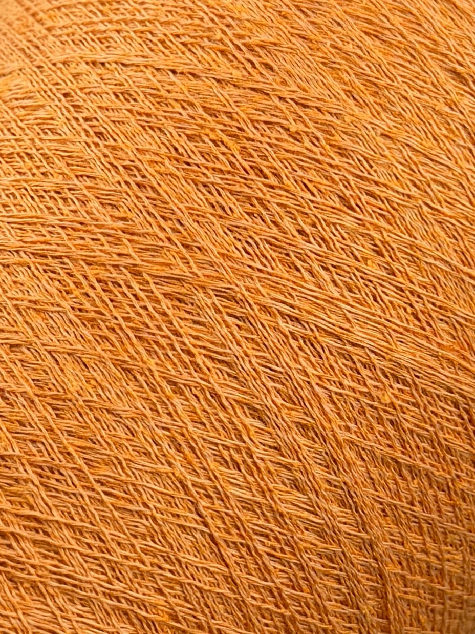 Toscano S.r.L. Art. Spezz 852 Nm 2/34 – Garn aus Seide, Baumwolle und Viskose col. 4290 Würziges Orange